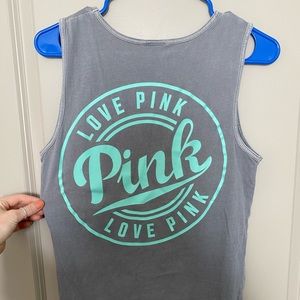 VS Pink logo muscle tee